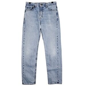 Levi's 505 Jeans Mens W32 L34 Regular Fit Light Wash‎ Blue Denim Pants